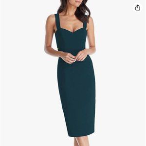 Dress the Population Women's Nicole Sweetheart Neck Bodycon Midi Dress